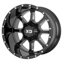 XD Series Mammoth 20X10 ET-18 8X165.1 125.50 Gloss Black Milled Fälg